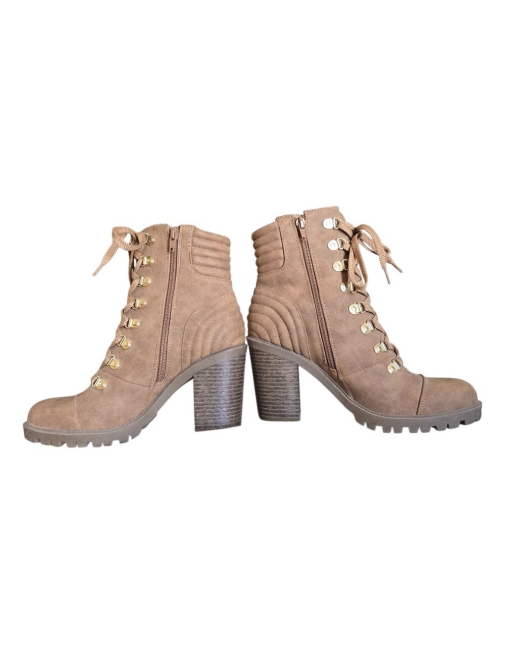 G by Guess Combat Style Lace Up Heeled Boot Size 8 GGJETTI - Picture 6 of 8